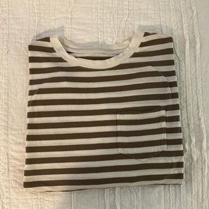 A New Day: Crop Stripe Tee